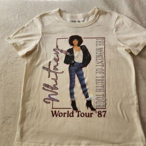 Whitney Houston 2023 The Moment Of Truth Tour Graphic Tshirt Size Small